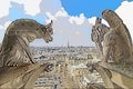 Notre Dame de Paris chimera illustration