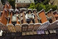 View from top of the Old Town of Gdansk. Poland Royalty Free Stock Photo