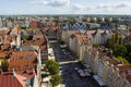 View from top of the Old Town of Gdansk. Poland Royalty Free Stock Photo