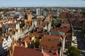 View from top of the Old Town of Gdansk. Poland Royalty Free Stock Photo