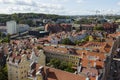 View from top of the Old Town of Gdansk. Poland Royalty Free Stock Photo