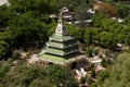 View from top of pagoda looks out Mingun sayadaw zayat.