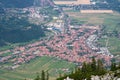 Zarnesti view from above Royalty Free Stock Photo