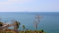 View from the top point to sea in Phuket in summer day