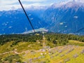 Pra Rodont-Doss del Sabion chair lift, Val Rendena, Trentino-Alto Adige, Dolomites, north Italy Royalty Free Stock Photo