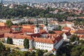 View from the top of Prague and the Strahov Monastery Royalty Free Stock Photo