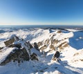 Puy de Sancy during winter. Location : Auvergne, France Royalty Free Stock Photo