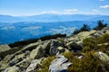 View from the top of a rocky mountain Royalty Free Stock Photo