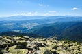 View from the top of a rocky mountain Royalty Free Stock Photo
