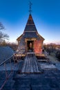 Top of Roof at Sunset - Abandoned Gundry Sanitarium - Baltimore, Maryland