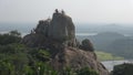 View of the top of the sacred rock of the Buddhists Aradhana Gala. Mihintale