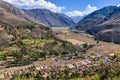 View from the top Sacred Valley, Peru Royalty Free Stock Photo