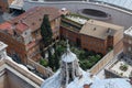 A view from the top of Saint Peter Cathedral. Vatican, Rome. Royalty Free Stock Photo