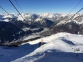 Ski slope in Bormio Royalty Free Stock Photo