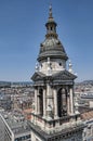 View from the top of St Stephans Cathedral in Budapest Hungary Royalty Free Stock Photo