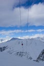 View from top station of Paradiso cable car, Passo Tonale, Italy