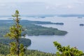 View from top to beautiful lake, Koli National Park Royalty Free Stock Photo