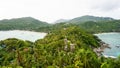 View on top tropical island in the sea. John Suwan Viewpoint Koh Tao. Koh Tao island, Surat Thani Province, Gulf Thailand. Koh Tao Royalty Free Stock Photo