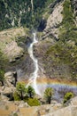 View from the top of Upper Yosemite Falls, Yosemite National Park, California Royalty Free Stock Photo