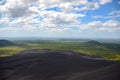 View from the top of volcano Cerro Negro in Nicaragua