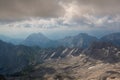 View from the top of the Zugspitze Royalty Free Stock Photo