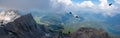 View from the top of the Zugspitze Royalty Free Stock Photo