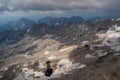 View from the top of the Zugspitze Royalty Free Stock Photo