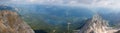 View from the top of the Zugspitze Royalty Free Stock Photo