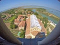 View of the Torcello island in the Venetian Lagoon