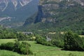 View of torla, huesca spain