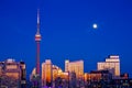 View of Toronto city at night Royalty Free Stock Photo