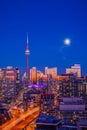 View of Toronto city at night Royalty Free Stock Photo