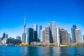 View of Toronto Downtown from Lake Ontario Royalty Free Stock Photo