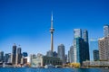 View of Toronto Downtown from Lake Ontario Royalty Free Stock Photo