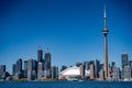 View of Toronto Downtown from Lake Ontario. Royalty Free Stock Photo