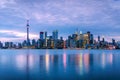 Beautiful View of Toronto skyline at dusk Royalty Free Stock Photo