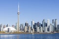 Toronto skyline, view from Hanlan\'s Point, Toronto, Ontario, Canada Royalty Free Stock Photo