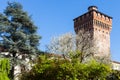 View Torre di Porta Castello in Vicenza in spring