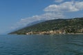 View of Torri del Benaco with Scaliger Castle on Lake Garda Royalty Free Stock Photo