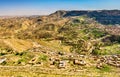 View of Toujane, a Berber mountain village in southern Tunisia Royalty Free Stock Photo