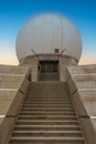 View of the tourist attraction, the radar station on the mountain named \'Grand Ballon