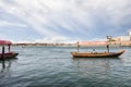 View from the tourist pier to Dubai Creek in Dubai city, United Arab Emirates