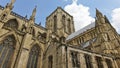 A View of Tourists High on York Minster Royalty Free Stock Photo