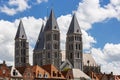 View of the Tournai Cathedral