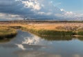 View toward Boundary Cone, Arizona from Topock Royalty Free Stock Photo