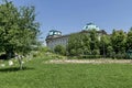 View toward main entrance of sofia university Saint Kliment Ohridski Royalty Free Stock Photo