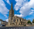 A view towards All Saints Church in Stamford, Lincolnshire, UK