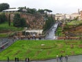 View towards the Arch of Titus from Colosseum in Rome, Italy Royalty Free Stock Photo