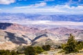 View towards Badwater Basin from the trail to Telescope Peak, Death Valley National Park, California Royalty Free Stock Photo