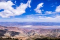 View towards Badwater Basin from the trail to Telescope Peak, Death Valley National Park, California Royalty Free Stock Photo